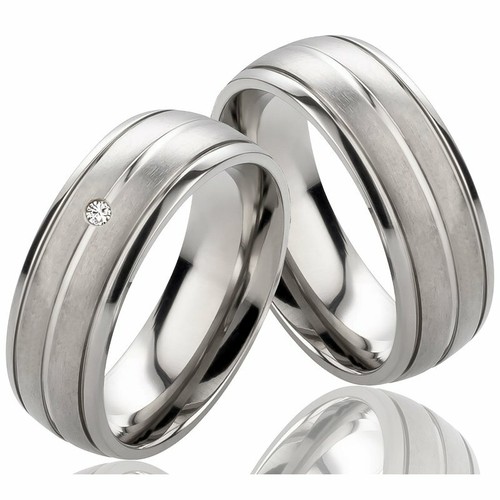 Partnerringe aus titan mit - ,