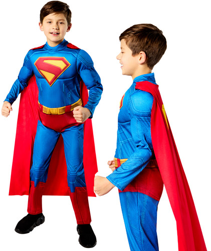Superman deluxe kinder kostüm - deluxe, kinder-kostüm