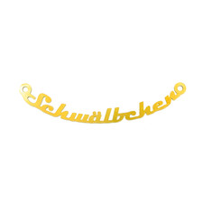 Armaturenblech Schriftzug