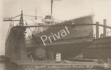 Foto PK S.M.S Seydlitz Schlachtkreuzer Schwimm Dock Werft Kaiserl. Marine K1.78