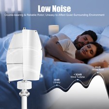 NE-100W 12V Windkraftanlage Windgenerator Vertikal Turbine Windrad m/ Controller