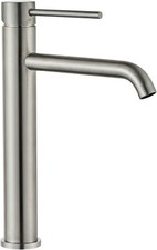 Welltime Badarmatur "Besenheide" Waschtischarmatur silberfarben gebürstet