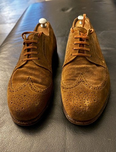 Leder schuhe full brogue - leder,