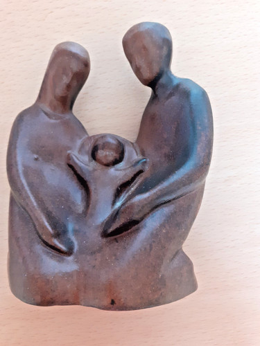 Krippenfigur aus ton - krippenfigur, maria