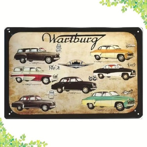 Blechschild wartburg ddr auto - ddr,