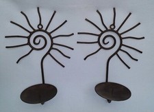 Kerzenhalter,Kerzenständer, Wandhalter,Wandkerzenhalter 2er Set  Eisen H 360
