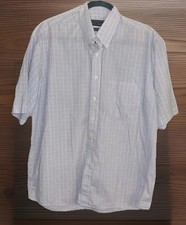 Herren Hemd v. Paolo Negrato Gr.41 kurzarm bügelleicht gestreift gebraucht weiß