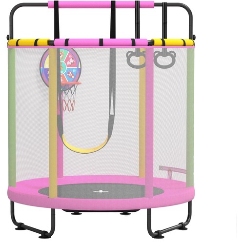 Kindertrampolin rosa indoor - rosa,