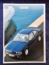 BMW 6er, E 24, Prospekt 1.1988  Modelle: 635 CSi, M 635 CSi