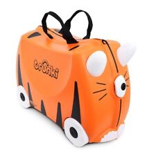 Trunki Handgepäck Kinderkoffer zum Draufsitzen Reisekoffer Tipu Tiger Orange GUT