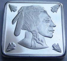 INDIAN HEAD / BUFFALO / USA / INDIANER - 999 SILBER - SILBERBARREN - PP