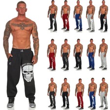 Bodybuildinghose Totenkopf Jogginghose Bulldogge Sporthose Gym Pumperhose M-12XL