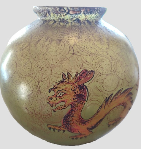 Kunstglas vase drache - drache, |