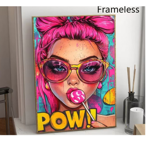 Wandbild pop art - pop, frau