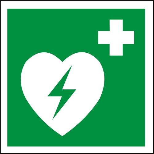 Rettungsschild defibrillator - rettungsschild,