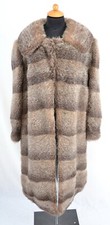 Nutria Pelzmantel Pelz Mantel Spitznutria Echtfell Gr. L Fur Coat A4935