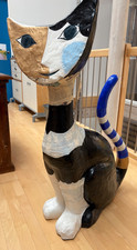 XXL 120 cm Katze von Rosina Wachtmeister Pappmache Groß Selten RARITÄT