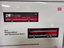 Herpa Set Setra S 215HD Bahnbus+S228 DT DB REX Berlin Zoo