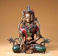 Tibet buddhismus bronze - 7.2",