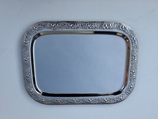 WMF Servierplatte Vorlegeplatte Cromargan Edelstahl rostfrei 41 x 30 x 1,3 cm b