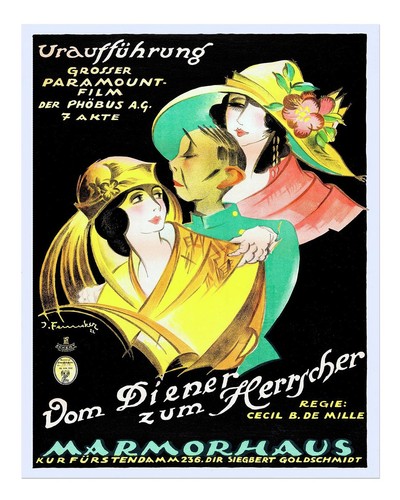 Vintage art deco filmposter - deco,
