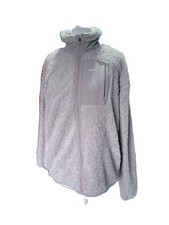 Nike - Sherpa Sweatjacke aus Teddy Fleece | Größe: M | Farbe: Beige