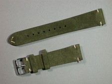 Wildleder uhrenarmband grün - wildleder,