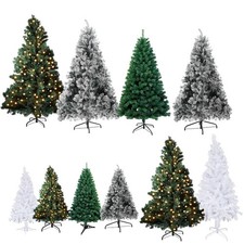 Weihnachtsbaum Baum künstlicher Christbaum PVC Kunsttanne LED Tannenbaum Schnee