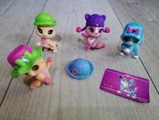 DRACCO?RAR 4 x Sammelfigur Kitty Club Katze mit Hut und Wackelaugen aus 2015