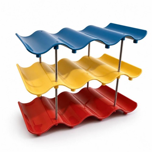 Weinregal mit wellen design - weinregal,