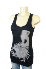 FAITH CONNEXION Top Shirt Print Skorpion Schwarz Gr.  36 (BB377)