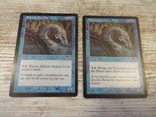2x Sliptide Serpent - Nemesis - NM/EX - 1x English 1x German - OOP MTG
