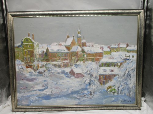 ölgemälde warschau altstadt - "warschau,