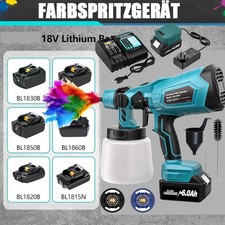 Elektrische Farbsprühsystem Farbspritzpistole Akku Sprühpistole Für Makita 18V