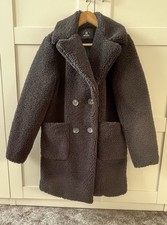 Teddy Mantel Damen Kunstfell Wintermantel XS/S