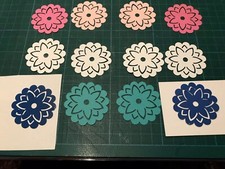 12 STANZTEILE   WELLENKREIS Stampin'Up innen mit Stern