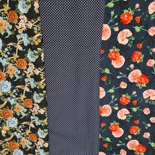 Stoffpaket  5 Stoffreste Baumwolljersey von Stenzo 30x70cm für Mütze oder Loop