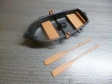 Playmobil  Das Ruderboot schwarz zum Piratenschiff Wikinger Piraten etc.