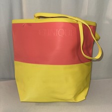 Clinique Tote Bag Yellow Pink