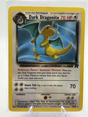 Pokemon karte dunkles dragoran - pokemon,