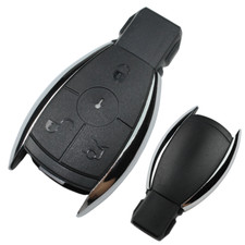 Autoschlüssel 3 Tasten Gehäuse Chrom passend für Mercedes Benz W203 W204 W211