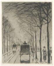 Lesser Ury -  Kleine Bellevuestraße - Radierung 1920