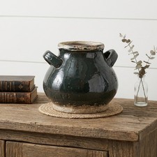 7" Dark Green And Sand