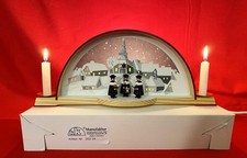 ERZGEBIRGE KLAUS KOLBE SCHWIBBOGEN MIT KURRENDE U ELEKTRISCHER HINTERGRUNDSBELEU