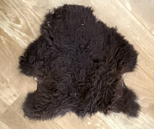 Echtes schaffell braun fell - braun,