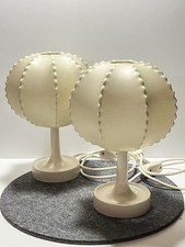 2 vintage GOLDKANT Tulip Cocoon Tisch Lampe 60er Nelson Castiglioni Alfred Wauer