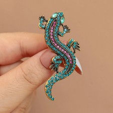 Vintage Eidechse Brosche aus