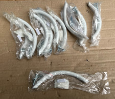 10 Möbelgriffe Schubladen Griff  weiß stahl  128mm / Cont2Pal4K8