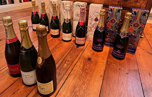 Champagner moët pommery pol - moët,