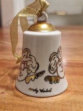 Rosenthal Andy Warhol Porzellan Glocke Golden Angel Engel Weihnachten ca 7 cm
